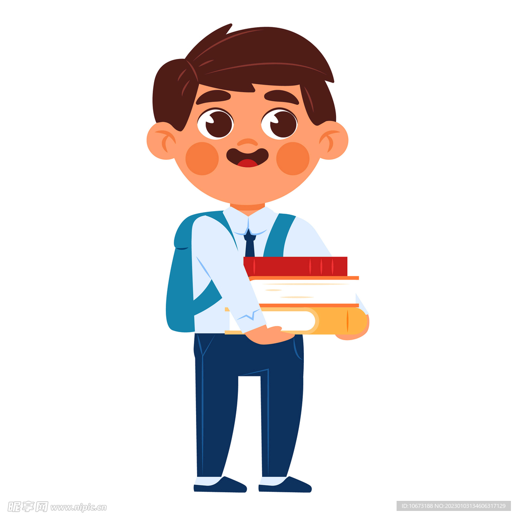 卡通学生形象