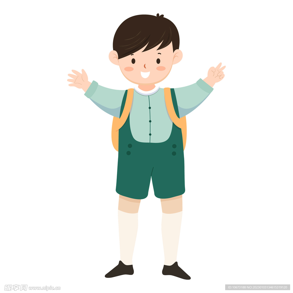 卡通学生形象