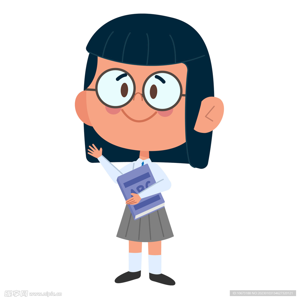 卡通学生形象
