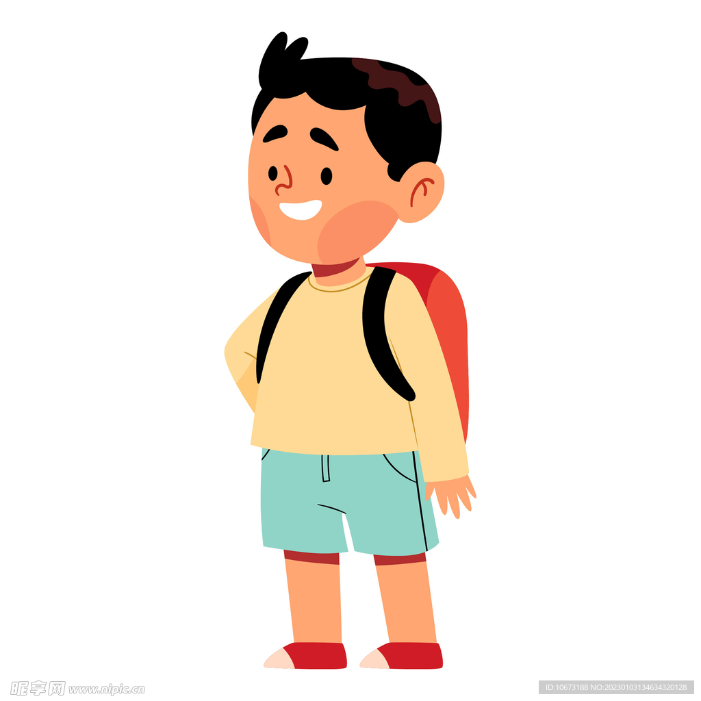 卡通学生形象