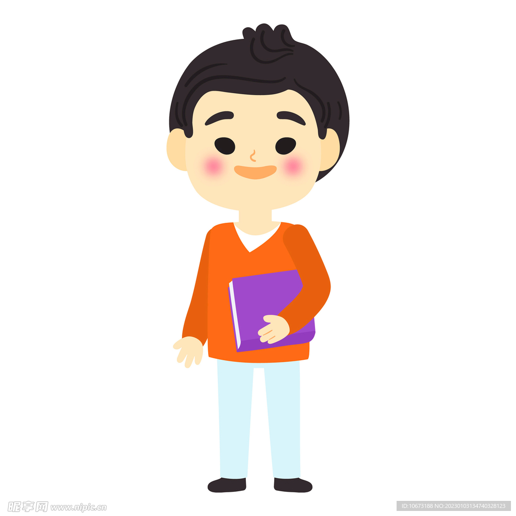 卡通学生形象