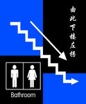 卫生间指示牌