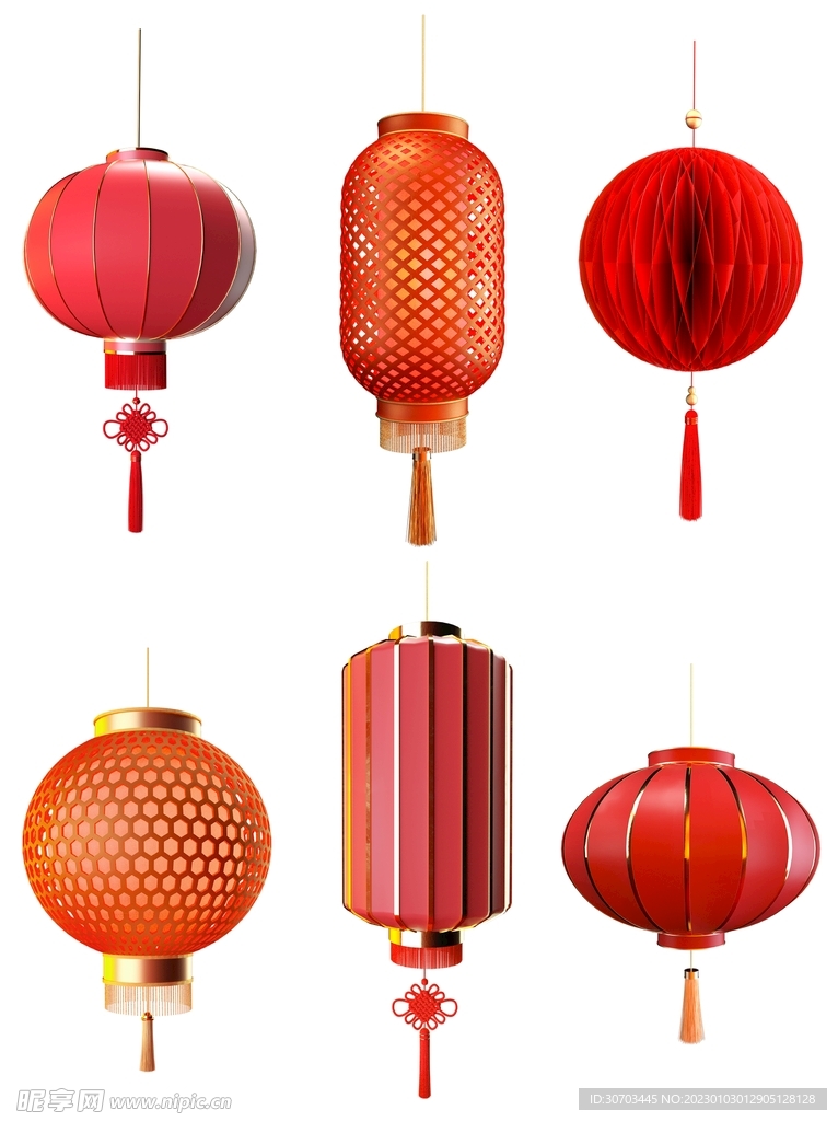 六个小灯笼