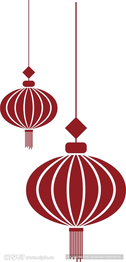 红色灯笼图案