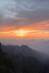 山顶日出景观