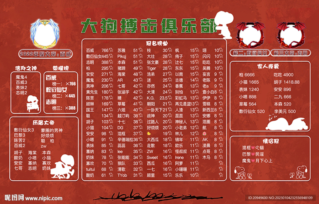 红色背景海报