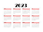 2023兔年日历挂历设计
