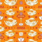 春节兔子素材兔子元素图案 