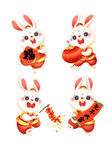 卡通兔年兔子套图