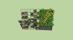 绿色植物墙模型