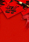 中国风书法春联新年背景
