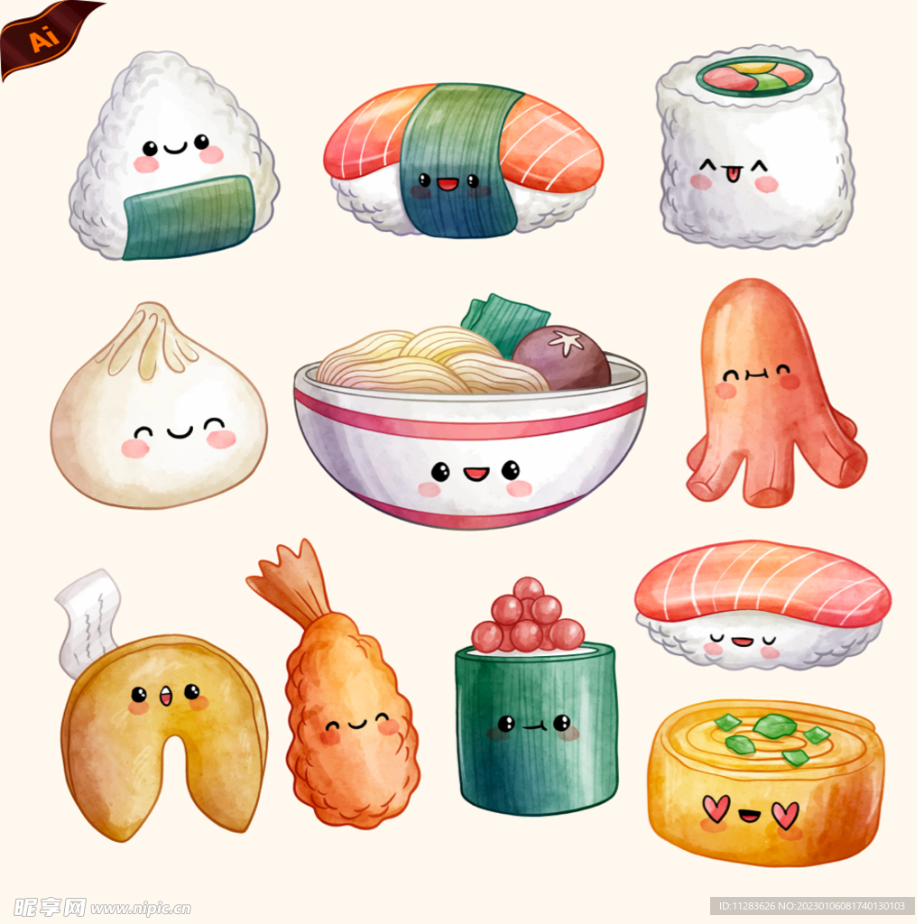卡通美食