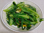 油炸炒苦麦菜