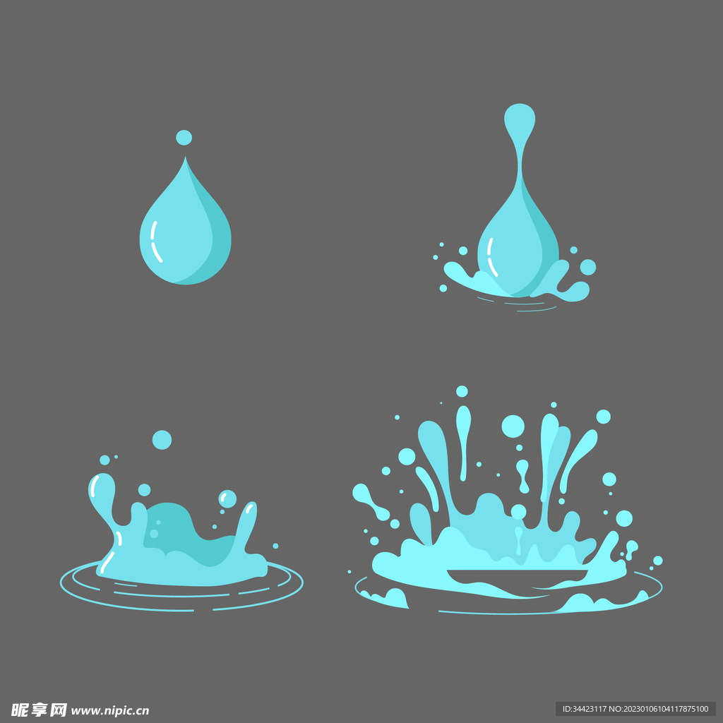 水滴插图