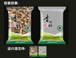 干货香菇包装效果图和平面图