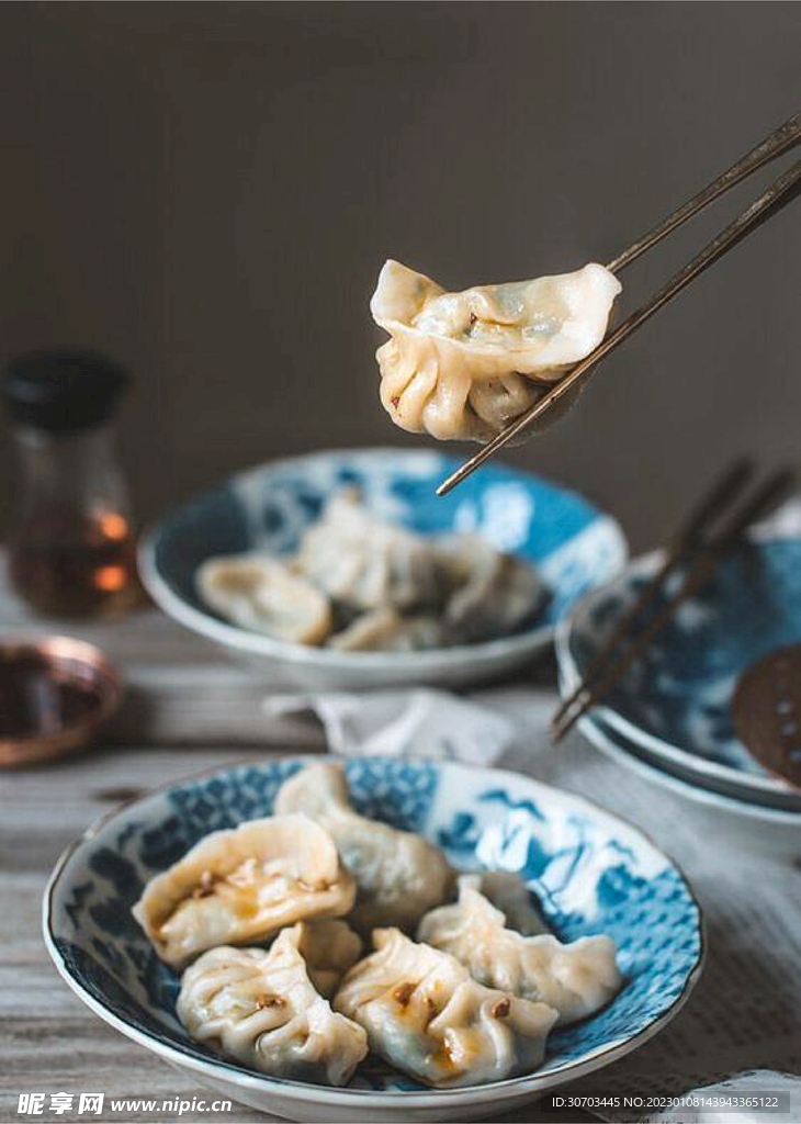 盘子里的饺子