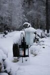 雪地路灯