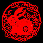 剪纸兔子