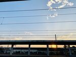 车站夕阳