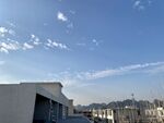 高空蓝天白云