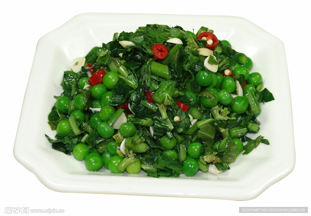 雪菜豌豆