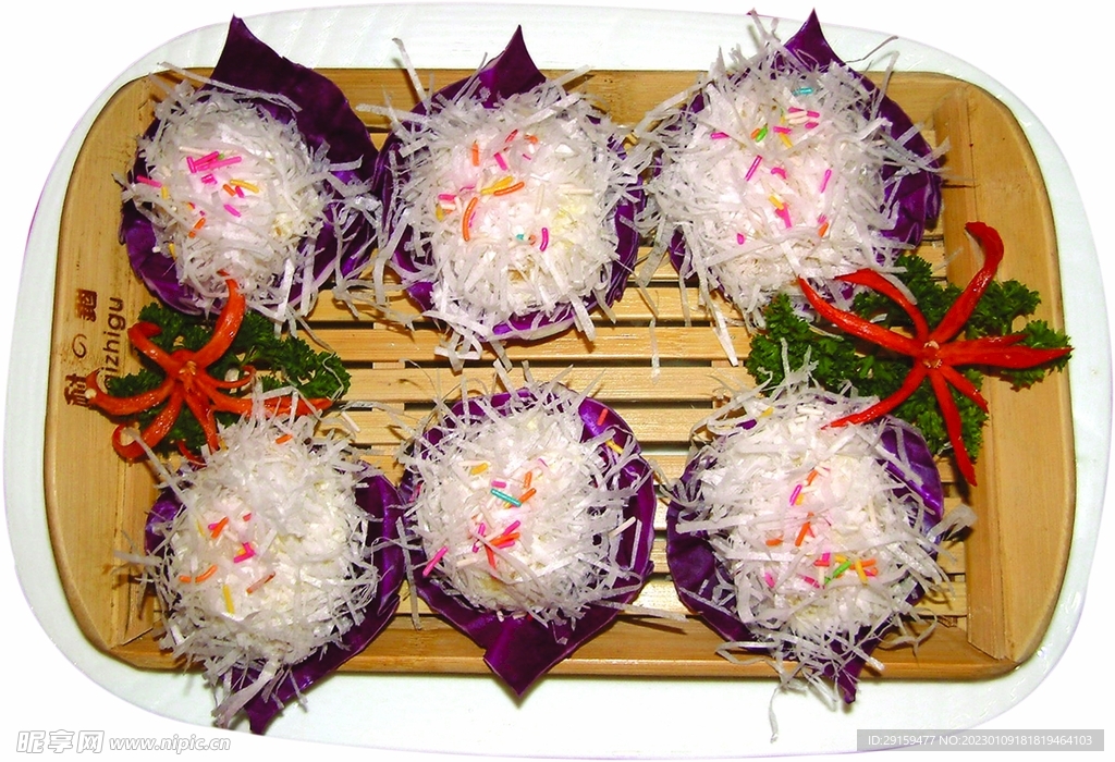 银丝附虾球