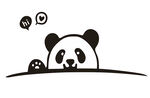 卡通熊猫头图片