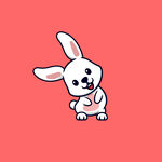 2023新年海报 卡通兔子
