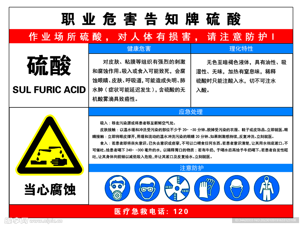 职业危害告知牌