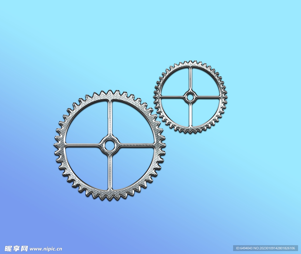 精密金属齿轮螺纹单层免抠素材
