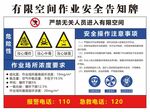 有限空间作业安全告知牌