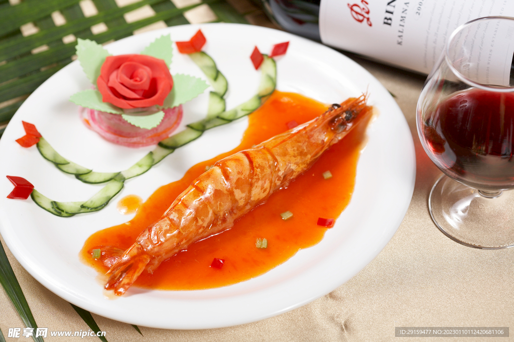 法式红酒焗明虾