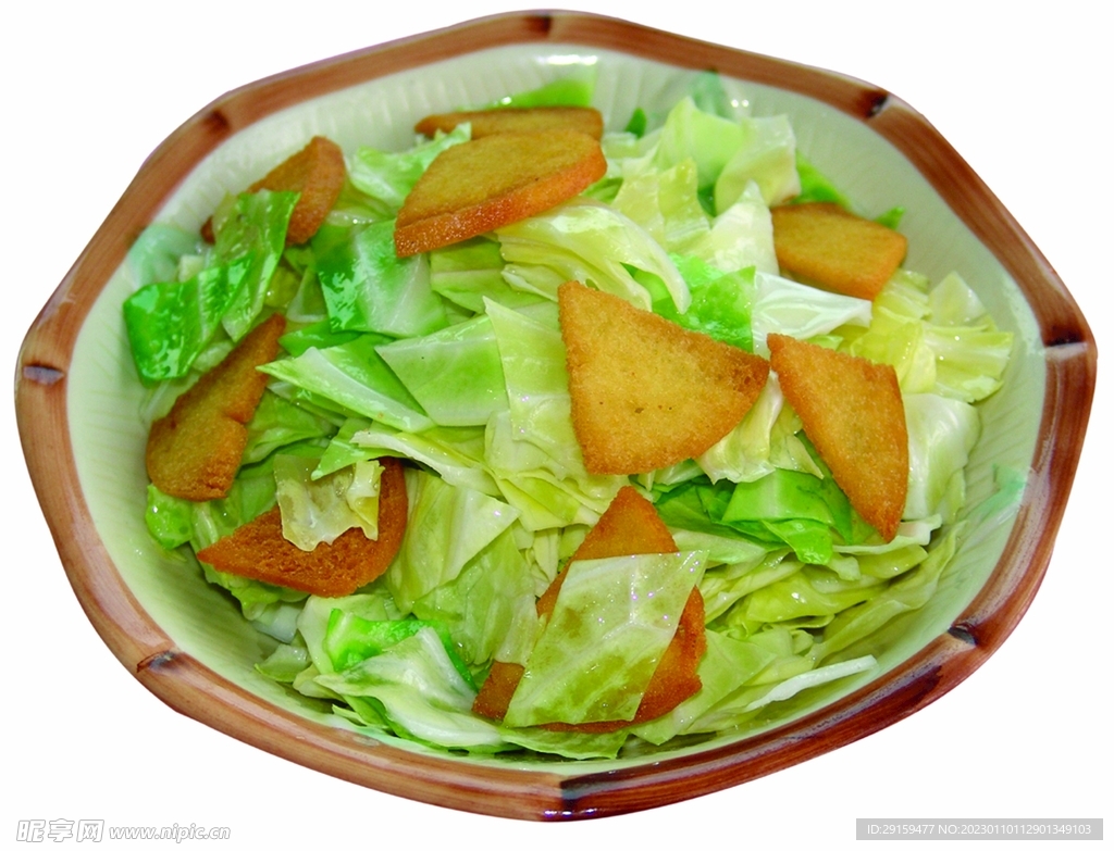 圆白菜炒窝头