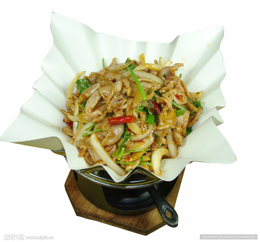 纸锅鸡胗