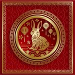 新年兔年贺岁2023主题贺岁素