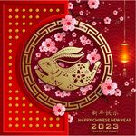 新年兔年贺岁2023主题贺岁素