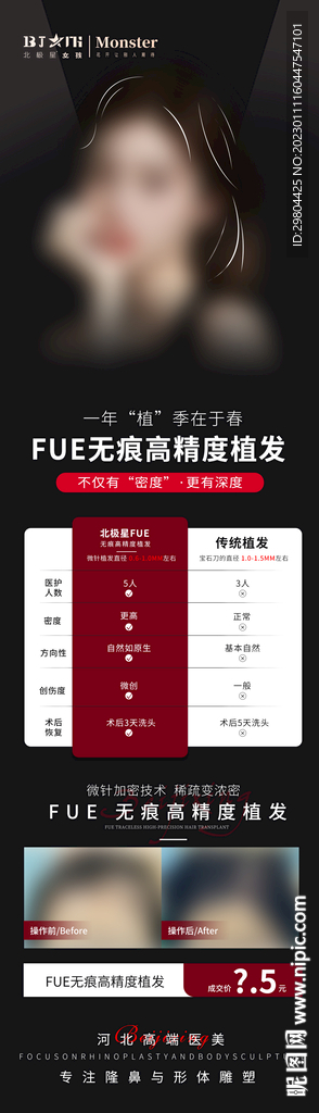 医美整形fue植发活动专场