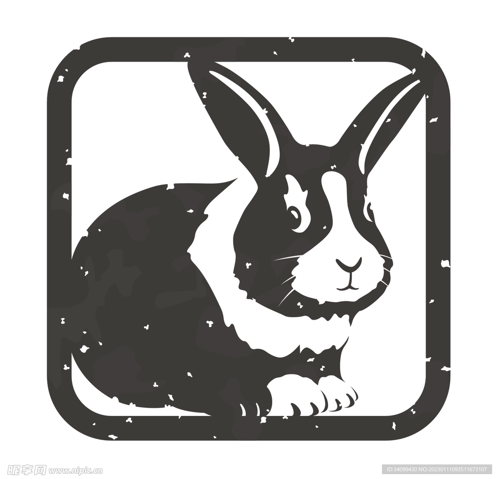 兔子印章