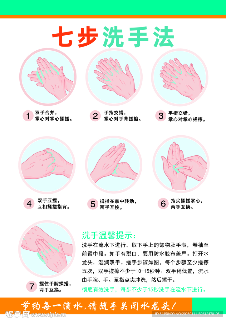 七步洗手法