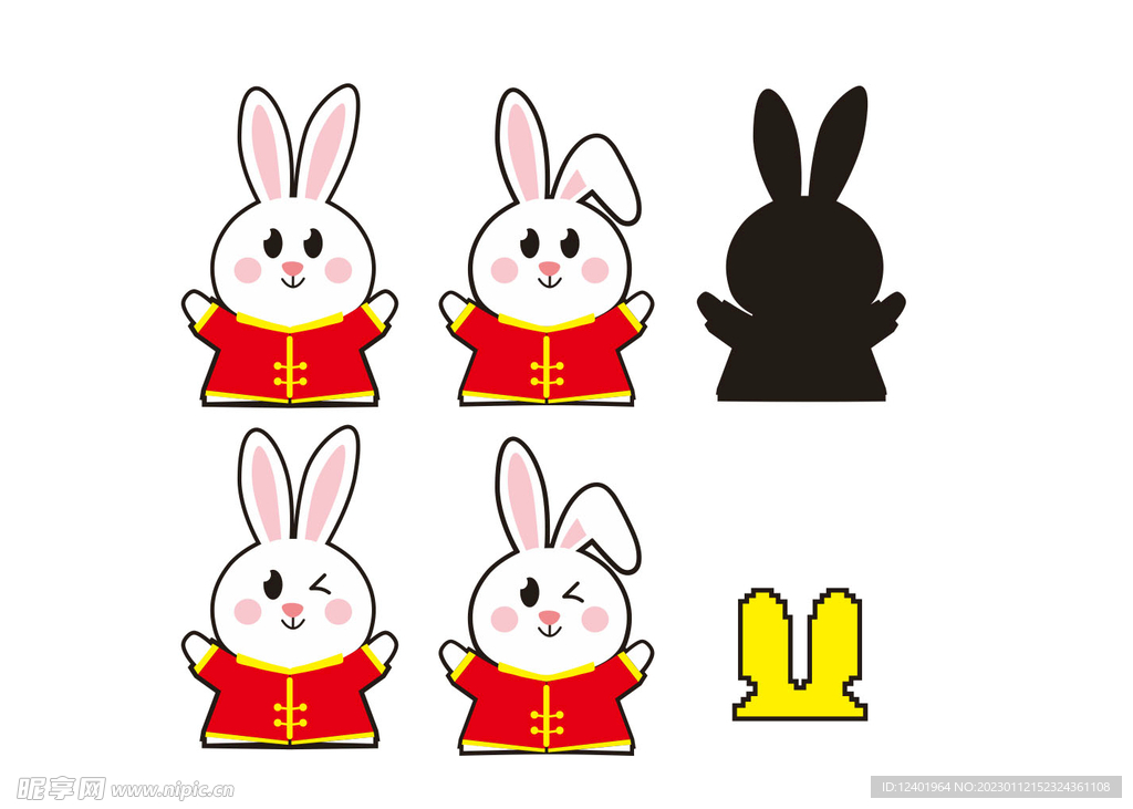 兔子图案