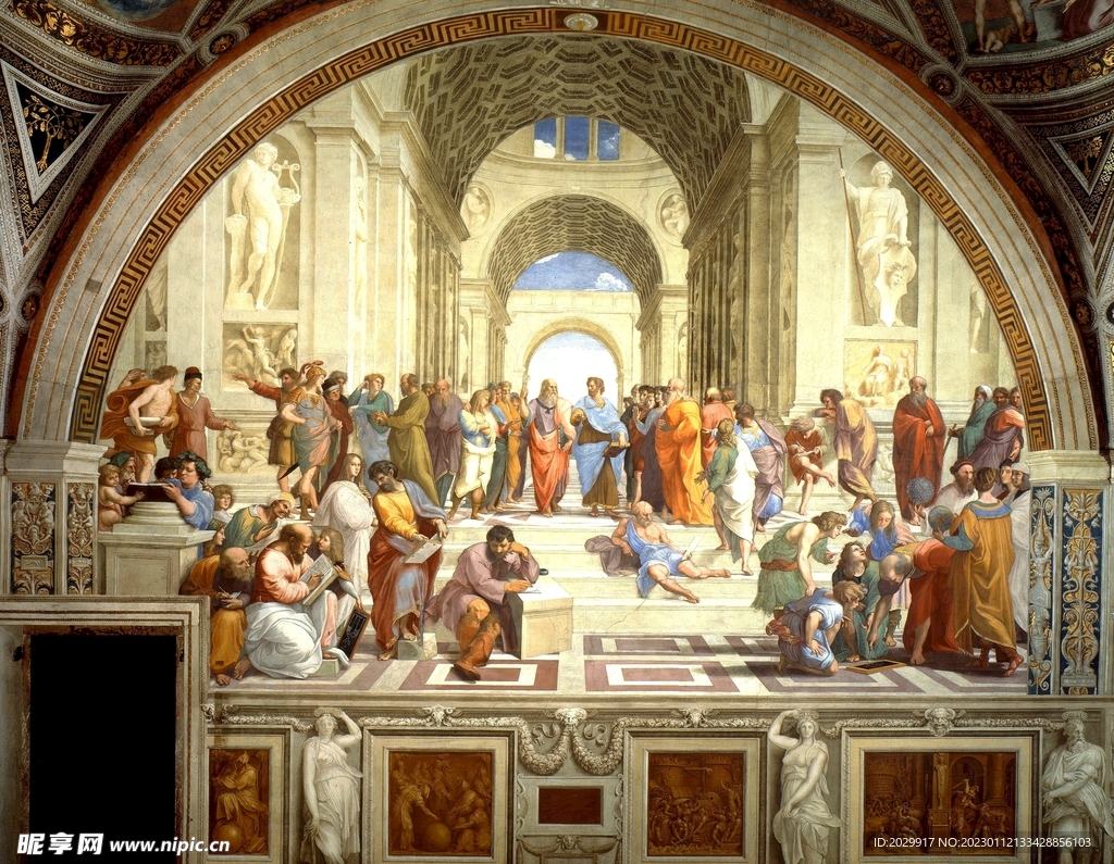 雅典学院 意大利画家拉斐尔