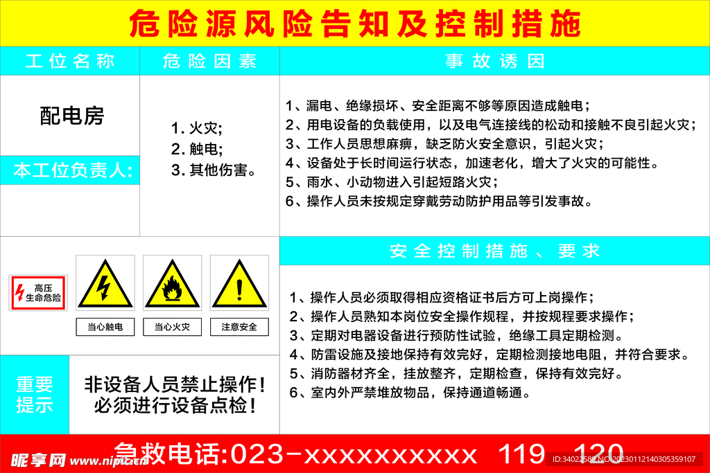 危险源标识牌