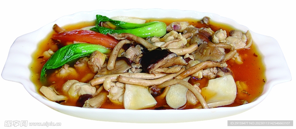 金针三菇鸡