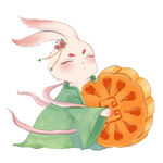 中秋节兔子月饼