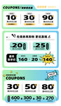 优惠券素材
