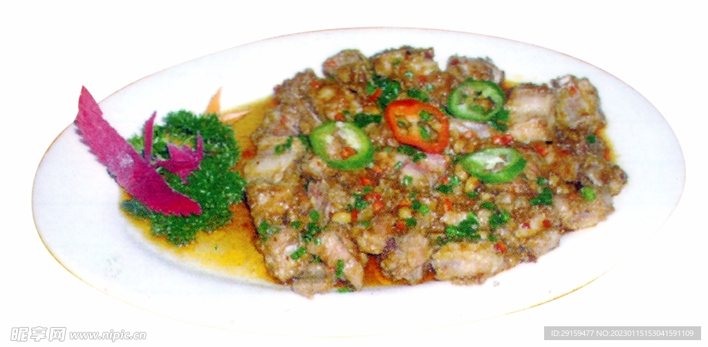 腊八豆蒸排骨