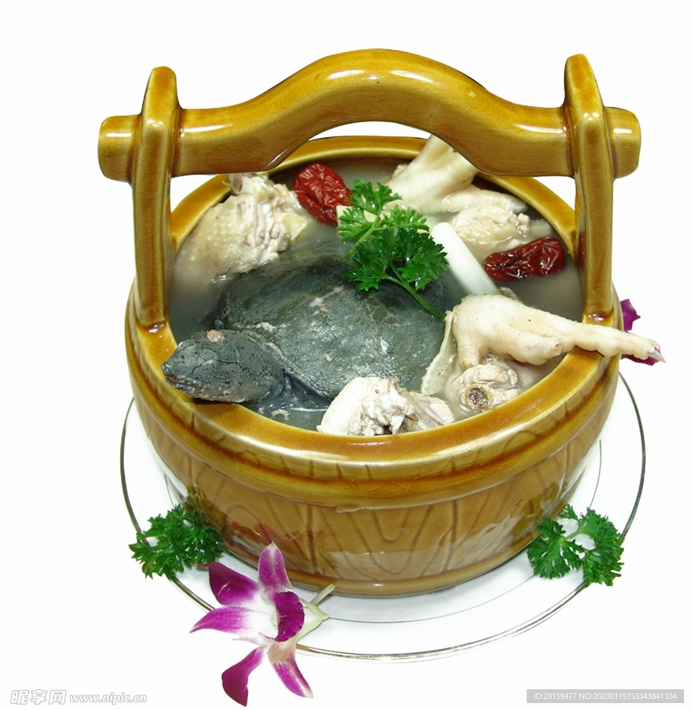 甲鱼炖土鸡