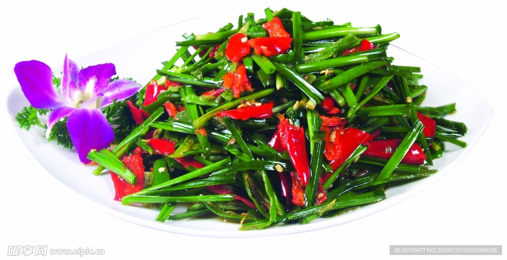 擂辣椒炒韭菜
