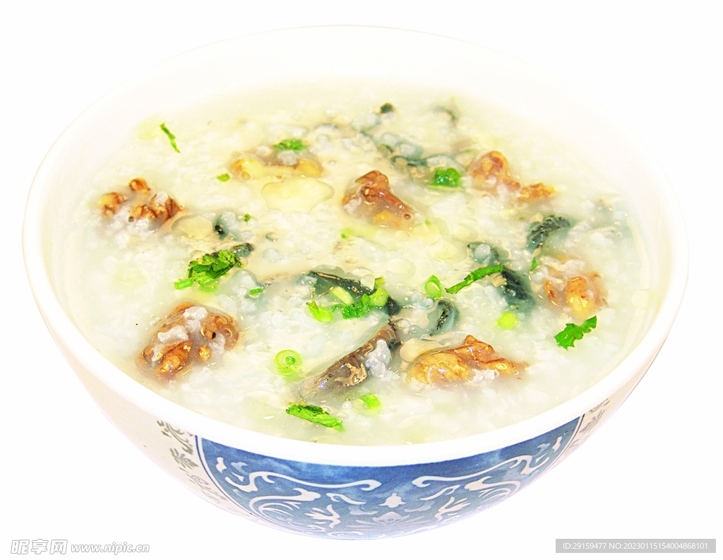 鸟鸡核桃粥