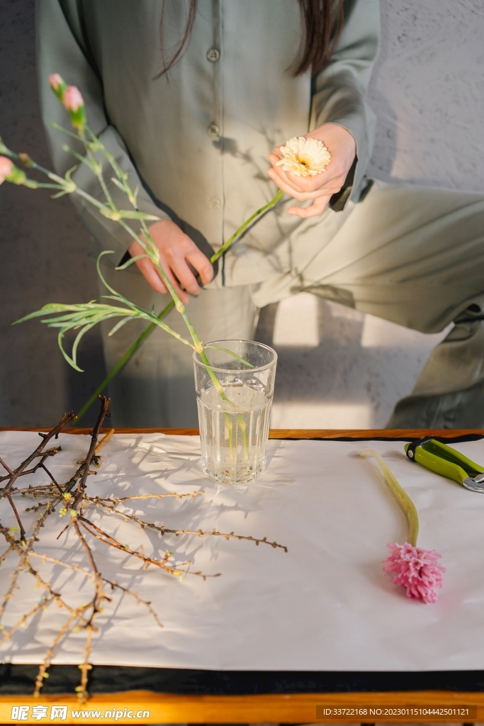 花瓶插花